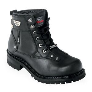 Milwaukee Motorcycle Clothing Co MB445 Outlaw Boots Mens 9 Black NEW Leather Zip